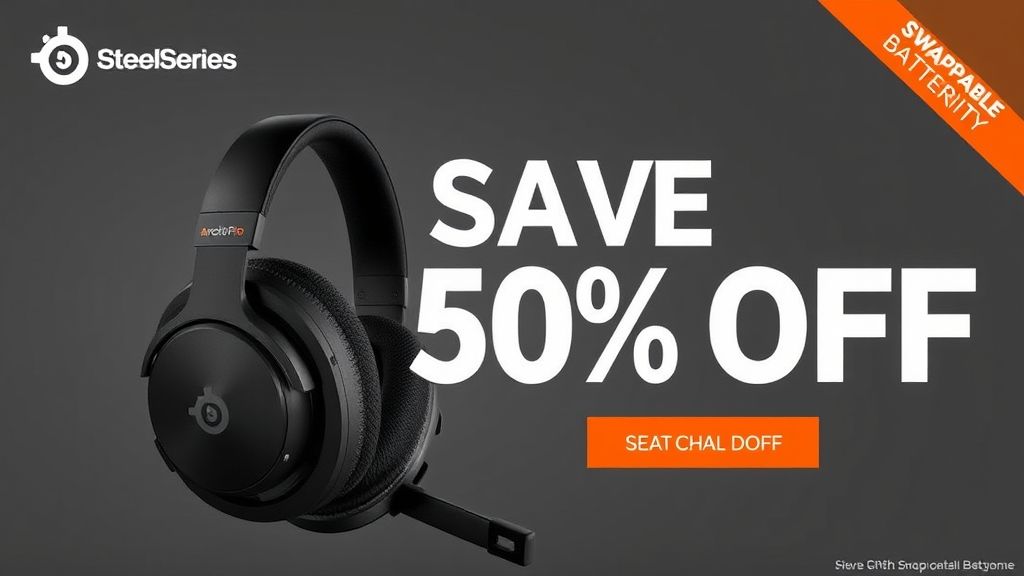 SteelSeries Arctis Pro游戏耳机半价促销：高端音质，无线自由